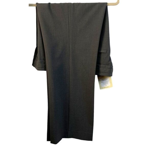 Dress Barn Trouser Leg Gray Dress Career Pants Sz Petite 16 Pockets Classic NEW - Picture 5 of 7